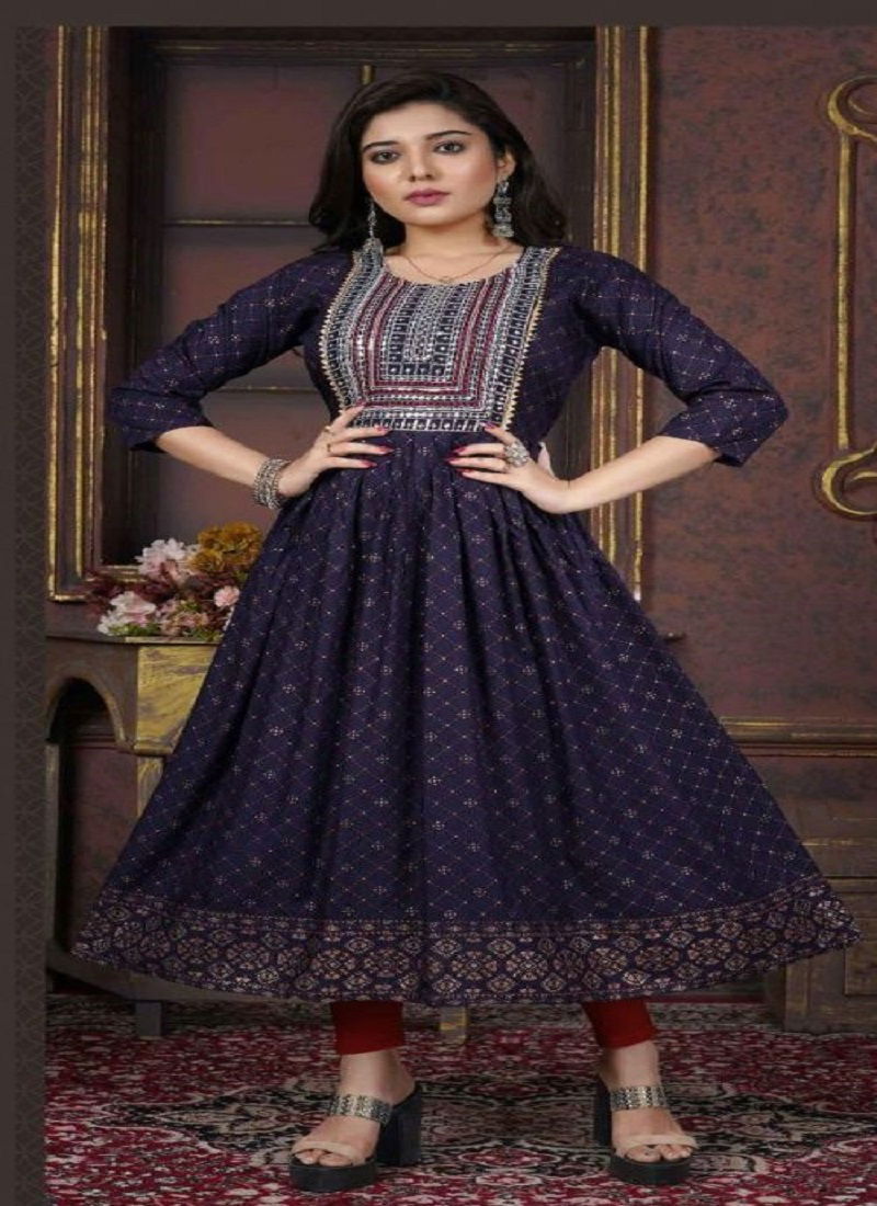 Beauty Queen Mittoo Long Anarkali Wholesale Kurti Collection